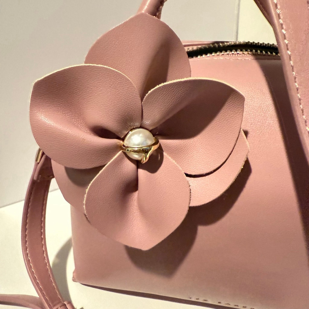 NEW Ted Baker London Nikicon Flower Applique Mini Tote Blush Pink NWT - Picture 4 of 16